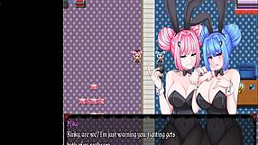 Domina Hentai Game: Mika & Maki Face Sitting Ass.