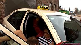 milf drives taxi and meets stranger