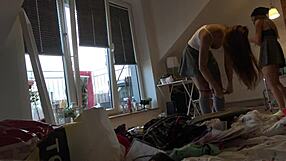 i try on tiniest thongs lingerie spandex see through leggings for this crossdressing group.