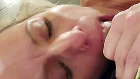 morning blowjob from horny wife sucking cock
