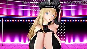 Mmd Bismarck's Big Tits and Ass Shake Seductively
