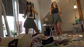 i try on tiniest thongs lingerie spandex see through leggings for this crossdressing group.