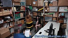 Real Thief Caught Rubbing Her Pussy in Burglary