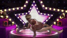 Surian Brandi和粉丝玩3D热辣调皮游戏