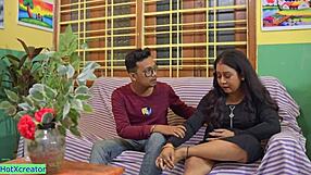 قبضت على بابهي الهندية تخون مع ديفار في عمل هاوٍ حار