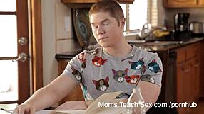 Study session turns hardcore with milf and big cock action