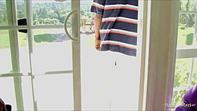 Ebony Babe Gets Drilled In Doggy!