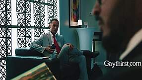 Repressed straight men turn gay with big black cocks on late night flights.