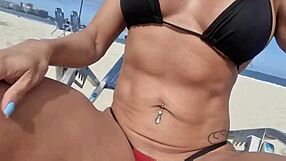 Chilling on Copacabana beach with XV Red