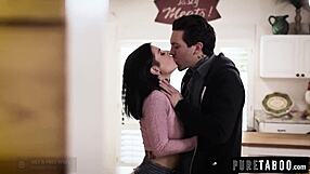 Small hands overwhelmed by blonde milf and petite girl in anal and blowjob