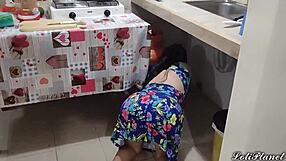 My beautiful stepdaughter cooks alone at home today