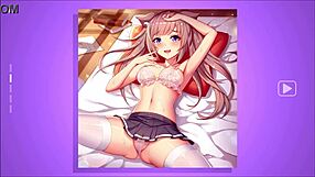 hentai girl fantasy slowly undresses, revealing her tits, ass, and pussy in an anime game with friends.