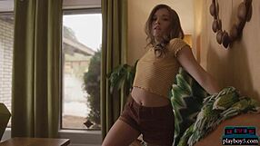 perfect ass petite pornstar katie kush strips for playboy