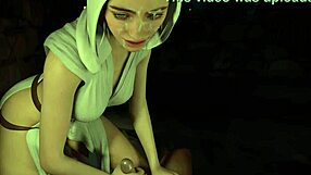 3D Hentai Princess Leia Organa Handjob Joi Teaser with Monster Cock