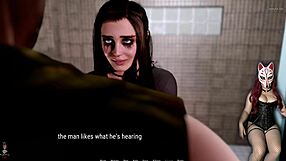 Rough Public Toilet Blowjob in Corset