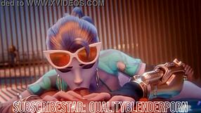 widow takes cock deep in throat on sandy beach at dusk. her skills leave nothing to imagination.