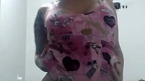 a little 18+ dance with big tits and ass