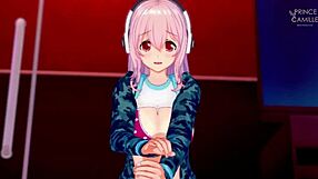 Super Sonico Models Horny Anime Scenes for You