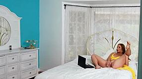 How does this step-mother turn her stepson into a man with endless cock munching?