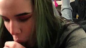 amateur alternative teen 18+ blowjob while posing for homemade interracial