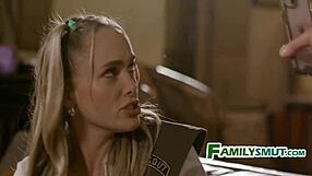 Teen scout shows her talents to the family group