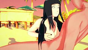 เซ็กซ์ Naruto กับ Hinata ดูดหีแรงในอนิเมะ