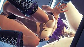 Lol KDA Hentai - Evelynn Futa Pounds Kaisa's Tight Ass