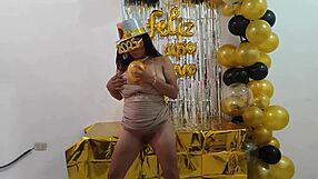 hot busty executive with shaved pussy fantasizes about sex