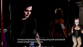 Rough Public Toilet Blowjob in Corset