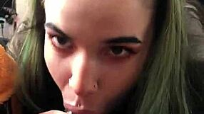 amateur alternative teen 18+ blowjob while posing for homemade interracial