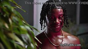 Intense bbc titty fuck in the pool at night