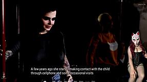 Rough Public Toilet Blowjob in Corset