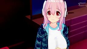 Super Sonico Models Horny Anime Scenes for You
