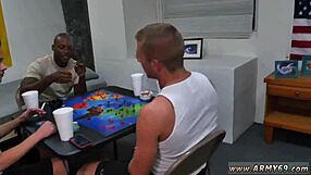 Gay sex movie with doctor and wild army troops