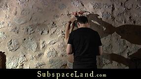 Blonde tied up and fucked