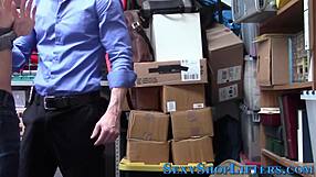 Blonde Teen Thief Facial