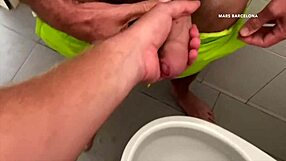 Public cruising at Barcelona gay beach 😏