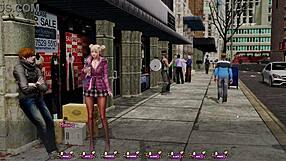 Blonde Slut Sucks Hard in 3D Cartoon Gameplay