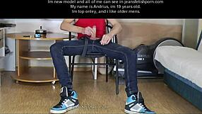 Hey, young gay boy, why are you jerking alone in those tight jeans?