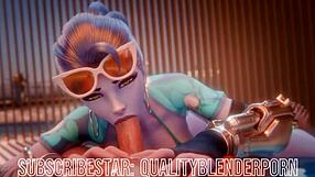 widow takes cock deep in throat on sandy beach at dusk. her skills leave nothing to imagination.