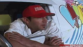 Hey, check this petite 18yo teen with small tits getting a hot car fuck