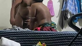 Indian college girl secretly sucking uncle's dick after class