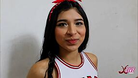 Mature Sucks Crooked Cock Alongside Young Dick in Bedroom