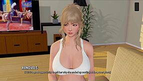 In the game ripples 46, her outfit gets ripped revealing huge boobs