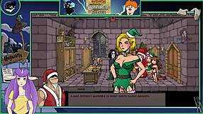 Asian brunette witch trains silver in hentai game part 17