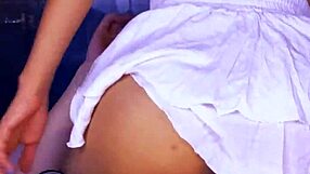 The college girl enjoys passion in the jacuzzi with her lover