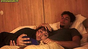 watching a movie with my stepbrother and accidentally swallowing his dick