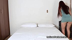 Latina teen gags on cock after broken moped leads to fingering and deepthroat