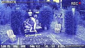 Mea Melone and Wendy Moon fuck Spanish guys in wild outdoor orgy!