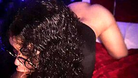 Fucking my ebony big ass step-sister pussy for facial cumshot on tits.